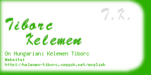 tiborc kelemen business card